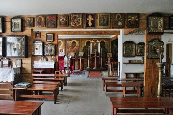 Vnitřní zařízení modlitebního domu v Rize